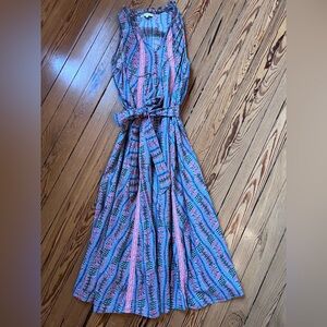 Marea Floral Sleeveless Midi Dress